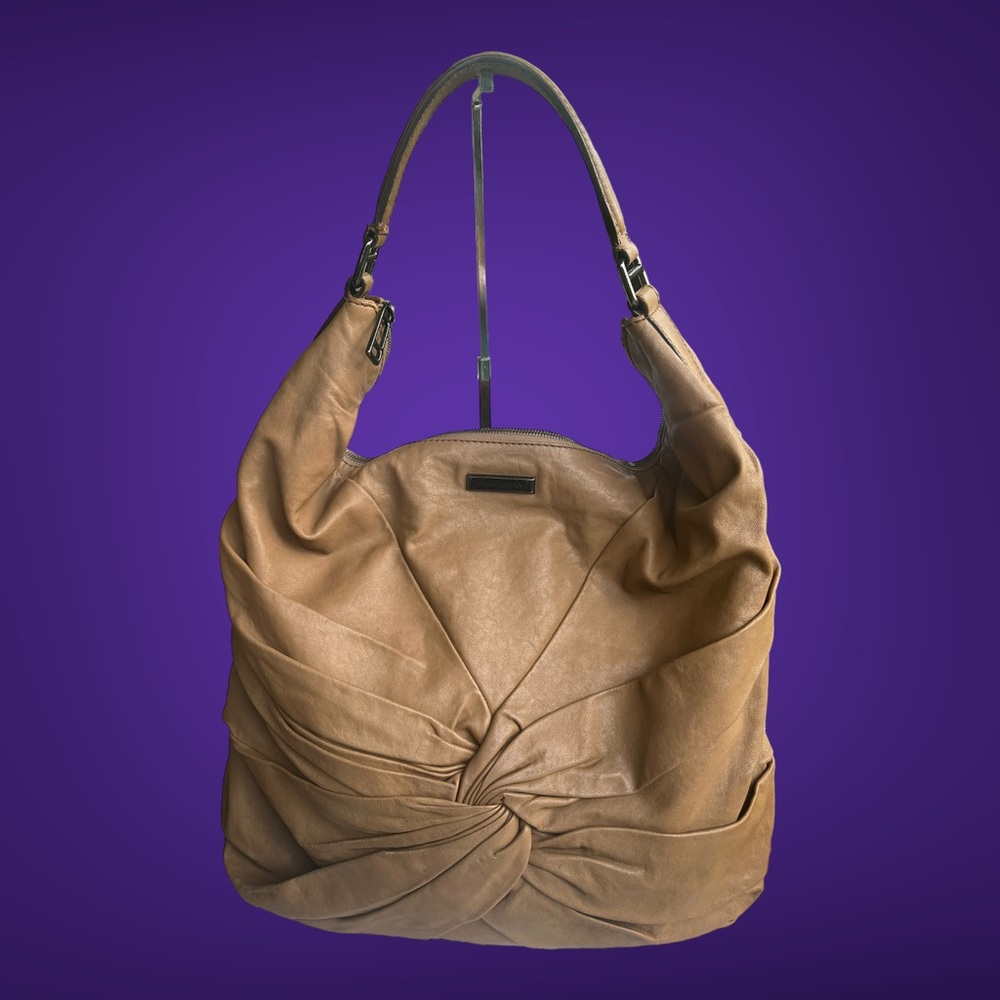 Large Lambskin Burberry Hobo Bag - Picture 7 of 12